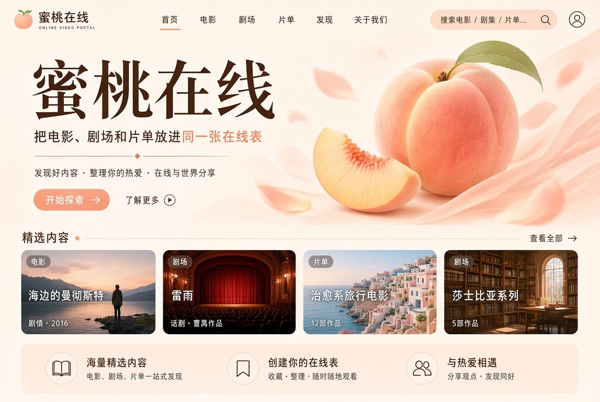 蜜桃在线首页主题封面